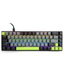 Media-Tech Mehāniskā tastatūra 60% RED CORE MX60 MT1260, 68 taustiņi, USB-C, 25 taustiņu anti-ghosting, RGB apgaismojums