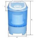 Manta Veļas mazgājamā ma&scaron;īna WH128 MMMDAWWH128001, 180W, 110-240V, 50-60Hz, 2,8kg, 1kg, Drenāžas &scaron;ļūtene, Izspie&scaron;anas funkcija