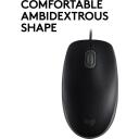 Logitech USB Optiline Hiir B110 Vaikne/Must 910-005508, 1000DPI, 3 nuppu, 1.8m kaabel, ambidekstriline disain