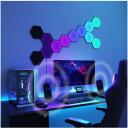 Nanoleaf Shapes must kuue nurga laienduskomplekt (3 paneeli) NL42-0101HX-3PK, 42 W, 100 lm, 1200-6500 K, Wi-Fi