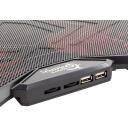 White Shark Jahuti GCP-29 ICE-WIZARD, 800g, 42.7cm, 30.5cm, 2.4cm, 5 ventilaatorit, 2400rpm, 30dB, USB, 2 positsiooni