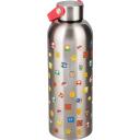 Paladone Super Mario Metalline Veepudel PP15877NN, 500ml, roostevaba teras, mitmev&auml;rviline, kandmisriba