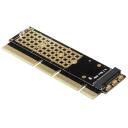 Axagon adapter PCEM2-1U PCIe NVMe M.2, 90 x 22 x 5 mm, 1 soojusjuhtiv pad, paigaldusmaterjal, kruvikeeraja