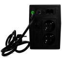 Green Cell UPS 600VA 360W UPS01LCD, 600 VA, 360 W, 12 V, 7 Ah, 2 x RJ-11, 1 x USB, 2 x C/F, 10 ms, Kaitse: ahel, termiline, pinge