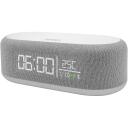 Nasa Bluetooth skaļrunis/ modinātājs SPC400, 2x5W RMS, bezvadu uzlāde 15W, USB-C, litija akumulators