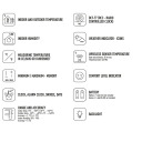 Laika stacija 2MEASURE 250102, elektroniska, bezvadu, apgaismota, sensors, balta