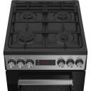 Beko FSM52332DXDT plīts, 600mm, 850mm, 4 zonas, 60L, elektriskā, gāzes, 8 funkcijas, pa&scaron;attīrī&scaron;anās, 3D cep&scaron;ana