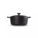 Čuguna katls apaļ&scaron; &Oslash;26cm / 5,3L matēts melns 02726090 Le Creuset