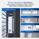 Window-cleaning robot with smart route planning and automatic glass attachment grey/white WINBOT MINI Ecovacs