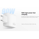 Itin galingas universalus įkroviklis mobiliesiems įrenginiams ir nešiojamiesiems kompiuteriams su USB-A ir dviem USB-C jungtimis Type-G baltas BHR087MEU Xiaomi