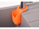 Virtuves sūkļa turētājs FALA, 74788, silikons, oranžs, 200x100 mm