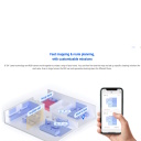 Ezviz RS2-PWT2 CS-RS2-TWT2 Kaameraga Tolmuimeja ja Märgpuhastuse Robot Konteinerdokiga Valge