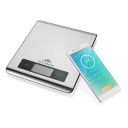 Кухонные весы с приложением для смартфона, максимальной нагрузкой 5 kg, шагом 1 g и LCD-дисплеем Nutri Vital ETA079090000 Silver ETA