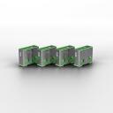 Lindy USB pordi blokeerija 40451, 4 tk, roheline
