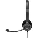 Port Connect austiņas PRO ON'R 300 912001, 32 &Omega;, 20-20k Hz, melna, trok&scaron;ņu slāpē&scaron;ana, stereo, vadu
