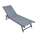 Sauļošanās krēsls ARIO pelēks 13306