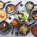 Russell Hobbs Praepann RH027991EU7, 24cm, alumiinium, must, mittenpind, sobib k&otilde;ikidele pliitidele