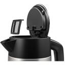 Bosch Veekeetja TWK4P440, 2400 W, 1.7 L, Roostevaba teras, 360&deg; p&ouml;&ouml;ratav alus, Must/Roostevaba teras