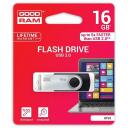 Goodram UTS3 USB m&auml;lupulk, UTS3-0160K0R11, 16 GB, USB 3.0, 60 MB/s, 20 MB/s, must, &uuml;hilduvus Windows/Mac/Linux
