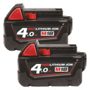 Leņķa slīpmašīna 18V 125mm 2x4.0Ah M18 BLSAG125X-402X 4933492644 MILWAUKEE