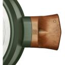 Resto Keta 93701 2.6L, 200mm, 215mm, 330mm, 125mm, stiklinis dangtis, 2 rankenos, žalia, nelipnus danga, indukcija