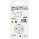 Emos Адаптер P0075, 1&times;, 1&times;USB-A 5V/2,4A/12W, 1&times;USB-C 5V/3A/15W, 3680W, IP20, защита от детей