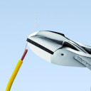 Kompaktais diagonālais griezējs X-CUT&reg;, Knipex, 73 06 160 SB, hromēts, izolēti rokturi, 160 mm, 40% mazāk piepūles.