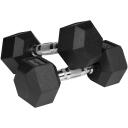 Rebel Kaalus komplekt RBA-2325-09, 2x9 kg, malm, kumm, 2 tk, kroom ja must v&auml;rv