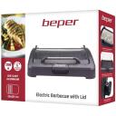 Beper Elektriline grill 90.871, 2200 W, 39x29 cm, eemaldatav klaaskate, mehaaniline juhtimine