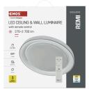 Emos LED Лампа REMI ZM5113, 45 W, 2700-6500 K, 2700 lm, IP20, круглая, пульт дистанционного управления, затемнение