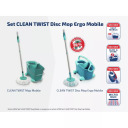 Grīdas uzkopšanas komplekts Clean Twist Disc Mop Ergo Mobile 1052102	LEIFHEIT