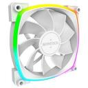 Montech Datora korpuss ventilators RX120 PWM WHITE 3 IN 1, 120mm, 1600RPM, 27dB, 3xRGB LED, 4-pin PWM, Rifle bearing
