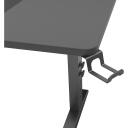 Genesis Moduļu spēļu galds NDS-2250, 160cm, 70-90cm, MDF, melns, RGB apgaismojums, kausa turētājs, austiņu turētājs