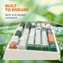 Wireless mechanical gaming keyboard 108 keys RGB 2.4 GHz + Bluetooth + USB Whisper-Quiet Brown Shadder GKW-11 White CND-SKBW11 CANYON