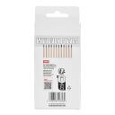 Mini medžio kaltas 135mm - 12 vnt KREATOR KRTH23602 6mm galvutės plotis, 25mm ašmenų ilgis