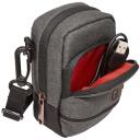 Case Logic Kaste 3205278, 10.9x6.6x19.0cm, 0.11kg, obsidiāns, polsterēts nodalījums, kabata ar rāvējslēdzēju