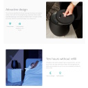 Kluss un energo-efektīvs dizaina gaisa mitrinātājs līdz 30 m² 12 W „Tag 2” ar 2,5 l tvertni un anti-baktēriju filtru Melns DXHU14 DUUX