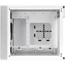 Thermaltake PC korpus Core V1 MiniITX Window - Snow Edition CA-1B8-00S6WN-01, 20cm ventilaator, valge, 2x USB 3.0, 4 ketta pesa