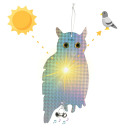 Putnu atbaidīšanas piekariņš - pūce ar zvaniņiem BIOOGROD 731026, 20x2.5x40 cm, 54 g