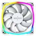Montech Arvutikorpuse ventilaator AX120PWMWHITE, 120mm, 720-1760RPM, 1.8mmH2O, 27dB, 9 labad, RGB valgustus