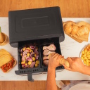 Hot air fryer 9 L 2800 W dual baskets temperature control 30&ndash;200 &deg;C Cecofry Advance 9000 Stainless Steel 3489 Cecotec