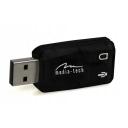 Media-Tech VIRTU 5.1 USB ЗВУКОВАЯ КАРТА MT5101, 5.1, USB, 1x 3,5mm minijack наушники, 1x 3,5mm minijack микрофон