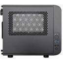 Thermaltake Core V1 MiniITX Korpus CA-1B8-00S1WN-00, 20cm, must, 2x2.5'' sisemised, 2x80mm taga, 2xUSB 3.0