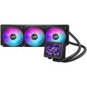 Asus Datora korpuss ROG Ryujin III 360 ARGB Extreme 90RC0131-M0EAY0, 3x12cm ventilatori, 89,73 cfm, 2800 RPM, 3,5 collu LCD
