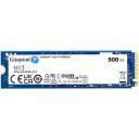 Kingston NV3 SSD SNV3S/500G, 500 GB, PCIe 4.0, 5000 MB/s, 3000 MB/s, 3D NAND, M.2 2280
