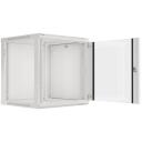 Lanberg Seinale kinnitatav rack WF01-6612-10S, 600x600mm, 12U, max. 60kg, IP20, klaasuks, 4 vertikaalset riba
