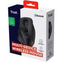 Trust USB optiline hiir Fyda 25708, 2400 DPI, 10m traadita, 6 nuppu, laaditav aku, Bluetooth 5.2