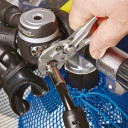 Pārvietojamie uzgriežņu atslēgas un knaibles, Knipex, 86 03 125, 125 mm, hromēts, plastmasas rokturi, 11 regulēšanas pozīcijas, līdz 23 mm.