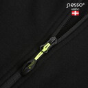Куртка высокой видимости с капюшоном, Pesso, JERSEY_HV-M, черный/желтый, M, 5 см светоотражающие полосы