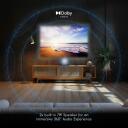 Проектор Thomson PG55B, яркость 600 ANSI люмен, разрешение UHD 4K, контрастность 1000:1, лазерный источник света, Dolby Audio